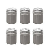 6 Pack Metal Spice Shaker Jars with Dustproof Lids for Pepper, Sugar and Seasonings, Kitchen and V1189-LC-HW-00538