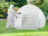 Spray Paint Shelter, 60 x 60 x 70 in Pop-Up Portable Spray Paint Tent with Built-In Floor, Exhaust V952-BXSPQ606070INA0UEV0