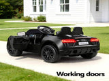 Kids Ride On Car Audi R8 Licensed Sports Electric Toy Cars Black RCAR-R8-S-BK