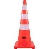 VEVOR Safety Cones, 6" x 36" Cones, PVC Orange Construction Cones, Reflective Collars V952-AQZYCQHBJ3636KKUBV0