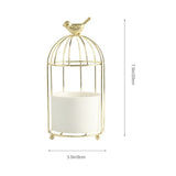 decoration flower pot Flowerpot Golden Ceramic 1Set V1369-AZ3-W-18356