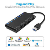7-in-1 Mobile Phone Card Reader, TF SD Adapter for Data Storage and Transfer V1263-JX-4731