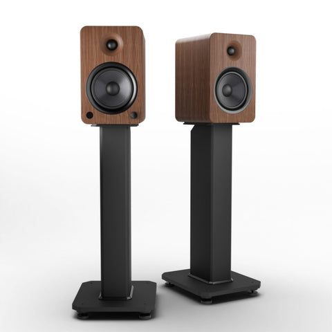 Kanto YU6 200W Powered Bookshelf Speakers with Bluetooth and Phono Preamp - Pair, Walnut with SX22 V398-KO-YU6WALNUT-SX22