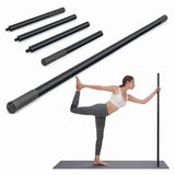 Yoga Stick 5 Ft Sturdy Steel Adjustable Stretching for Mobility, Flexibility and Balance Versatile V1366-AZ2-W-21669