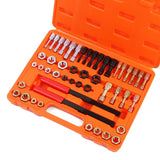 48-Pieces SAE and Metric Thread Restorer Kit Fractional Metric Thread Restorer V465-95339