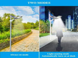 Solar LED Street Light Black Waterproof Outdoor Flood Lamp with Remote Control V178-59203
