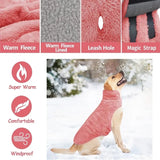 Double-sided fleece windproof and warm dog winter coat Snow dog jacket vest, large and V1105-YAGYF