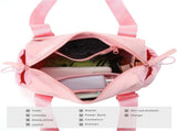 Mini Gym Bag for Women, Small Duffle Bag with Wet Compartment, Lightweight Waterproof Cute Tote for V1259-DP01-A-4207