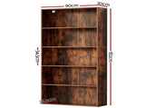Artiss Bookshelf 5 Tiers Walnut FURNI-L-BSHELF-01-WAL-AB