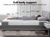 Giselle Bedding King Single Mattress 23cm Pocket Spring Mattress with Adjustable Firmness Reversible MATTRESS-E-AERO-23-KS
