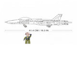 Sluban B0928 Model Kit FA18 Super Hornet Fighter Jet Plane RAAF Military Air Force Building Blo SLB0928