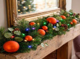 Christabelle 2.74m Sable Fir Christmas Garland Pre Lit Multi Function LED Timer Mantel Staircas 112_SENSF274