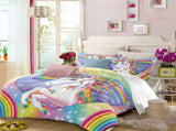 Unicorn Rainbow Sorrento Charm Quilt / Doona / Duvet Cover set V745-AQ043732Q3