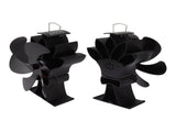 Heat Powered Stove Fan 6 Blade Aluminum Alloy Low Noise Wood Stove Fireplace Fan for Home Log V1294-YM0706-3114230098211
