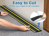 10 ft Floor Cable Cover Protector, Heavy Duty PVC Duct Easy to Unroll, Prevent Trip Hazard for Home V1258-DP02-F-577