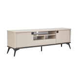 TV Cabinet with Storage Drawer Open Shelve Cabinet MDF in Champagne Colour V43-TVC-MAXL