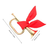 Copper Bugle for Beginners - 1 Piece Brass Musical Instrument with Design, Ideal for New Musicians V1366-AZ2-W-19269