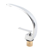 G1/2 Curve Design Faucet Basin Hot Cold Water Mixer Tap Single Handle Sink Faucet with Hose V1294-YM0901-3112200147611