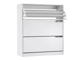 Artiss Shoe Rack Cabinet 24 Pairs Adjustable Shelf White FUR-S-SHOE-3D3-WH-AB