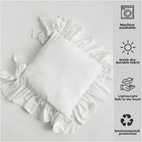 Farmhouse Indoor Chair Cushions for Dining Non-Slip Rocking Chair Cushions with Zipper Ruffled V1188-ZC-DP-236