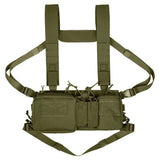 Tactical Chest Vest Rig Bag Field Training Vest Multifunctional Camouflage Strap with Multi-Pocket V1308-DSZKI-1007-1