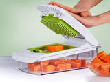 Vegetable Chopper with Container for Salad Prep Green V1263-JX-7122-2