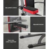 Everfit Weight Bench Chin Up Tower Bench Press Home Gym Wokout 200kg Capacity FIT-CHINUP-TOWER