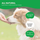 1Kg Dog Treat Chicken Breast Jerky - Dehydrated Australian Healthy Puppy Chew V238-SUPDZ-40307763576912