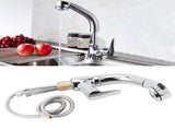 G1/2 Pull Out Bathroom Sink Faucet 360 Degree Rotatable Lift Type Hot and Cold Water Mixer Tap V1294-YM0901-3112200144811