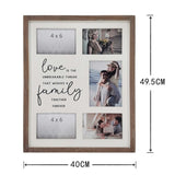 Love Is Family' Wall Hanging Photo Gallery Collage 40x49cm V637-56019PFR