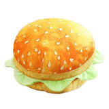 Hamburger Throw Pillow Multi Purpose Plush and PP Cotton Back Pillow for Valentine's Day Birthday V1294-YM0717-3117220191511