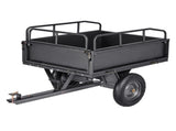 Garden Utility Trailer, 10 Cu. Ft & 227 kg Capacity, ATV UTV Hauling Trailer, Tow Behind Steel Dump V952-HYTCHSTPK10CJT946001V0