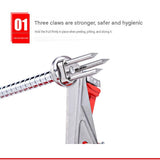 Red 3-in-1 Apple Peeler Slicer and Corer - Manual Hand Crank Fruit Peeling Machine with Strong V888-ELOSUNG56350