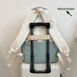 Color-Block Multi-Functional Backpack Letter Print, Large Capacity & Splash-Resistant, Main V1232-SJB-PS-004