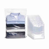 10Pcs Clear Plastic Resealable Zip Bags, 16 x 24 Large Poly Bags with Zip Seal for Travel, Storage, V1192-AZ-W-17421