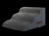 Pawz 3 Steps Pet Stairs Dog Ramp High Density Foam Grey PT1268-3-GY