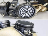 Steampunk Gas Mask Goggles Spikes Skeleton Warrior Death Mask Masquerade Cosplay Halloween Costume V1294-YM0717-10123671