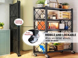 CARLA HOME 5-Tier Foldable Storage Shelf with Wheels for Kitchen, Garage, Pantry or Basement V178-36142