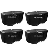 Waterproof Stock Tank Cover for 50/100/150/300 Gallon Stock Tank Oval UV Protection Oval Stock Tank V1370-AZ4-16224
