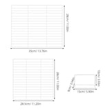 White Freezer Shelf Dividers, Adjustable, Large Capacity, Stainless Steel ABS, Home Use V1366-AZ2-W-14018
