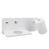 LED Wall Light USB Interface Wireless Charging LED Wall Lamp for Living Room Bedroom 85265V White V1294-YM3119220151211-0421