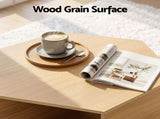 Artiss Set of 2 Coffee Table Hexagonal Center Table with Open Storage 2-Way Display Side Table Wood FUR-Z-COF-09-WDX2