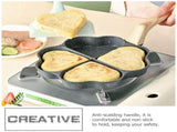 Black Wooden Handle Egg Pan Nonstick Multifunctional Frying Pan for Home Use V1366-AZ2-W-14048