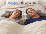 Cervical Pillow with Memory Foam, Ergonomic Contour Neck Support, 2-in-1 Dual Height, Pressure V1181-AGHOMEPILLOW