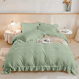 Ruffled Edge Capri Eden Quilt / Doona / Duvet Cover set V745-AQ081900Q3