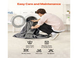 Weighted Blanket, 11 kg, 2235 x 2640 mm King Size, Cooling Breathable Heavy Blanket with Glass V952-JZMTDLBT25LBE74QP001V0