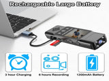 Mini Body Camera with 180 Rotatable Lens, Night Vision & Motion Detection - 1.3 Screen 1200mAh V888-ELOSUNG35713