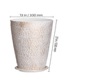 Tall Planter Set of 2 Round Tapered Plant Pots 53 cm for Outdoor Indoor V952-YZXMS21YCDTPKF8OSV0