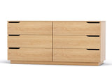 Artiss 6 Chest of Drawers Dresser Table Pine FUR-U-CDR-06-WD-AB