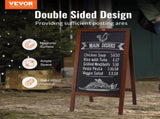 VEOVR A Frameboard Sign, 50x102 cm Double-Sided Sidewalk Signs, Freestanding Vintage Wooden V952-LSCTB2040INCHRVHUV0